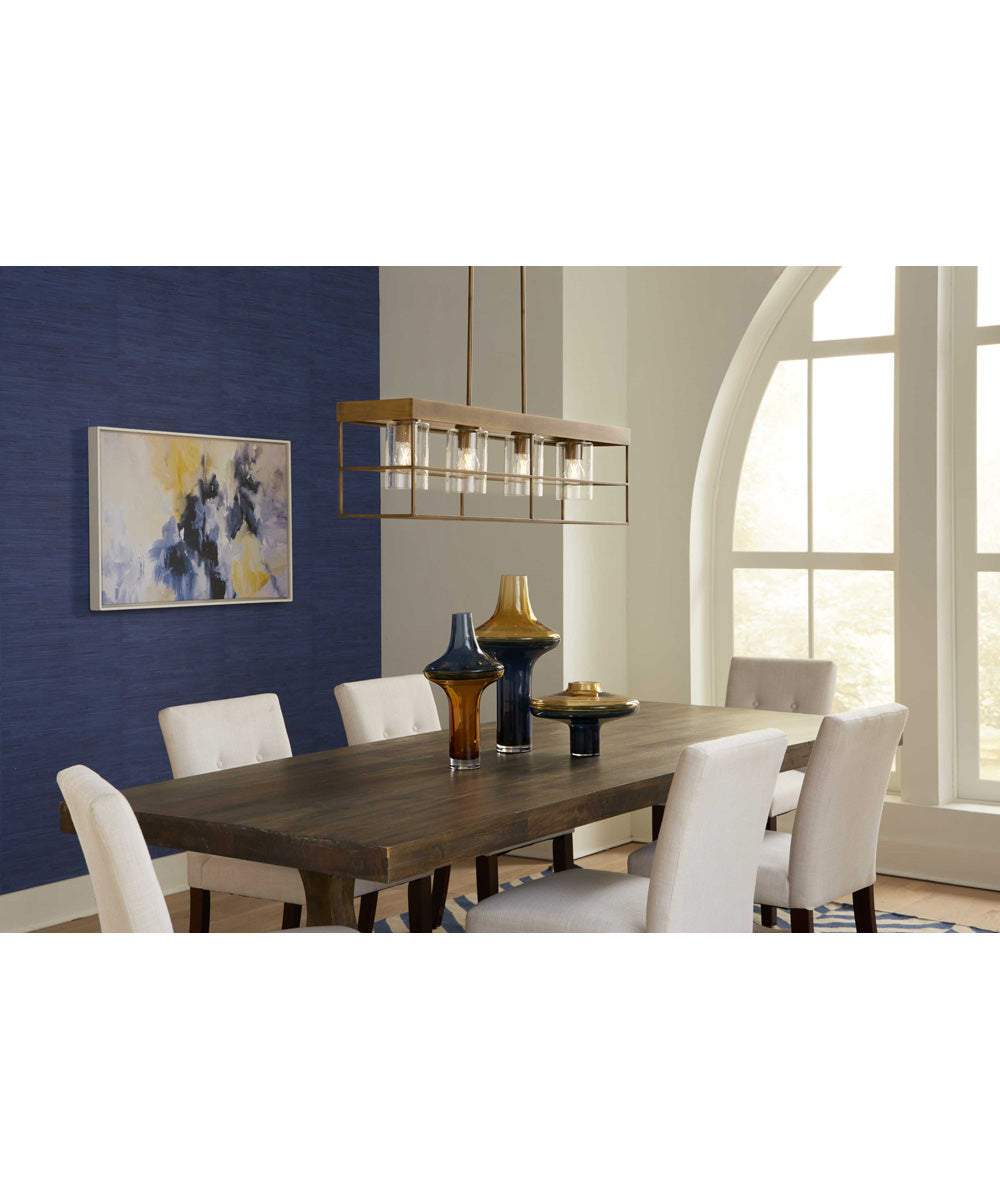 Burgess 4-Light Modern Farmhouse Island Light Aged Bronze