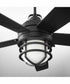 64" Niles 1-light LED Patio Indoor/Outdoor Ceiling Fan Matte Black