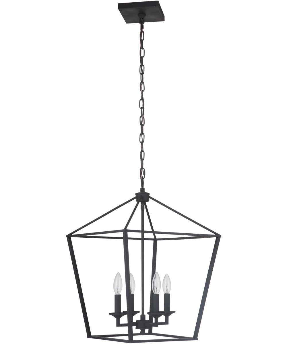 Flynt 4-Light Foyer Light Flat Black