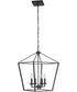 Flynt 4-Light Foyer Light Flat Black