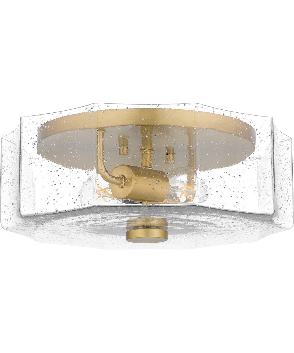 Quoizel Flush Mount Medium 2-light Flush Mount Aged Brass