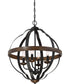 Siren 4-light Pendant Marcado Black