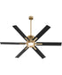 65" Zeus Patio Ceiling Fan Aged Brass