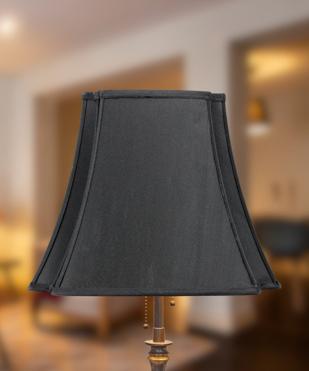 16"W x 13"H Black with Gold Liner Lampshade