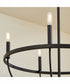 Tribute 5-light Chandelier Matte Black
