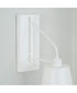 Alden 1-Light Sconce Matte White