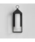 Aldous 1-Light Large Outdoor Sconce Black