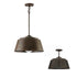 Tybee 1-Light Dual-Mount Pendant/Semi-Flush Mount In Nordic Grey