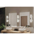 Zura 2-Light Etched Opal Glass Modern Bath Vanity Light Polished Chrome
