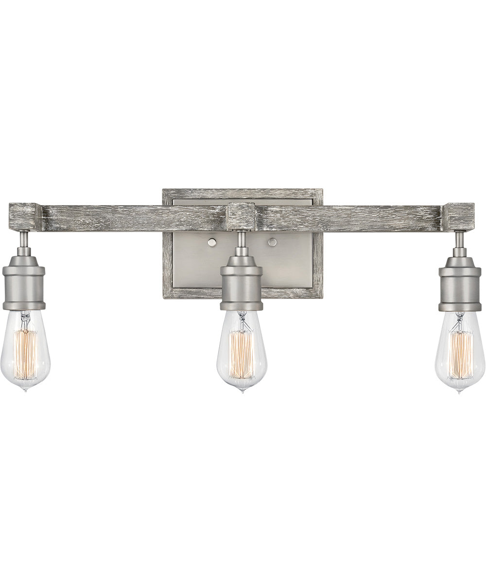 Denton 3-Light Vanity in Pewter