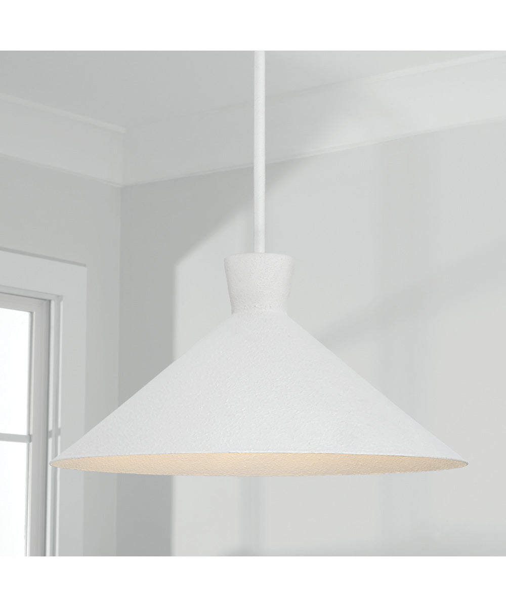 Paloma 1-Light Pendant Textured White