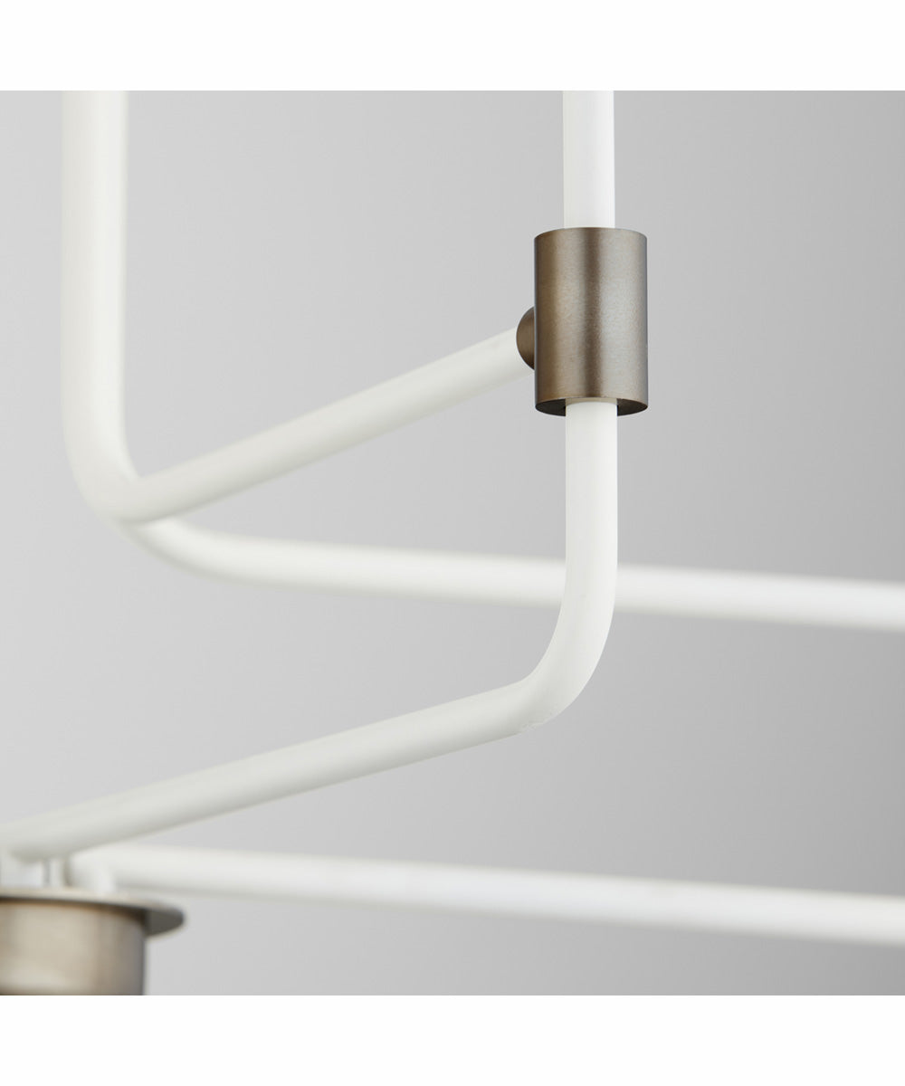 Davies 5-light Chandelier Studio White w/ Dark Brass