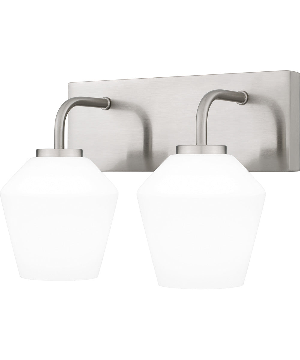 Nielson Medium 2-light Bath Light Brushed Nickel