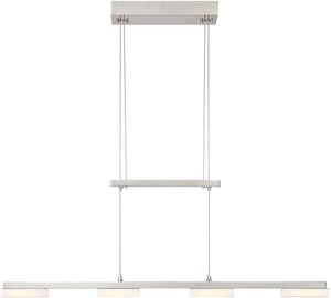 36"W Atlanta LED Pendant Nickel-Matte