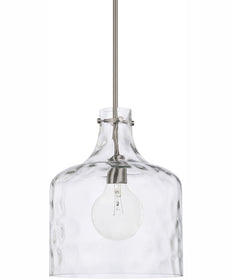 Crawford 1-Light Pendant Brushed Nickel