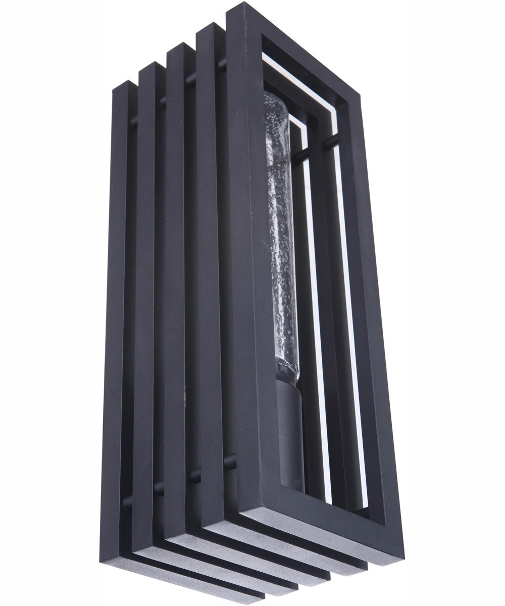 Carmel 1-Light Outdoor Wall Lantern Matte Black