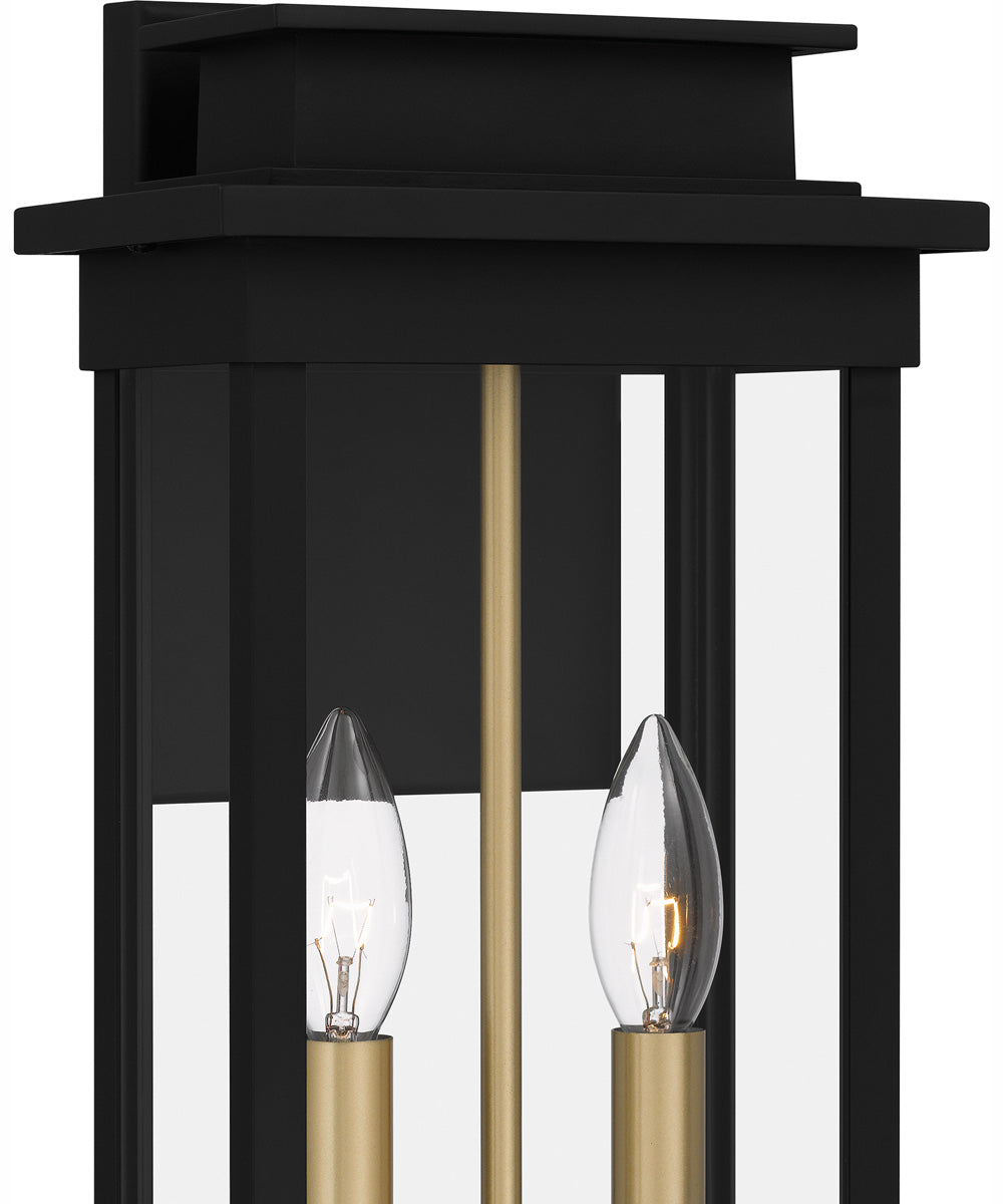 Noelle Medium 2-light Outdoor Wall Light  Coastal Armour Aluminum Matte Black