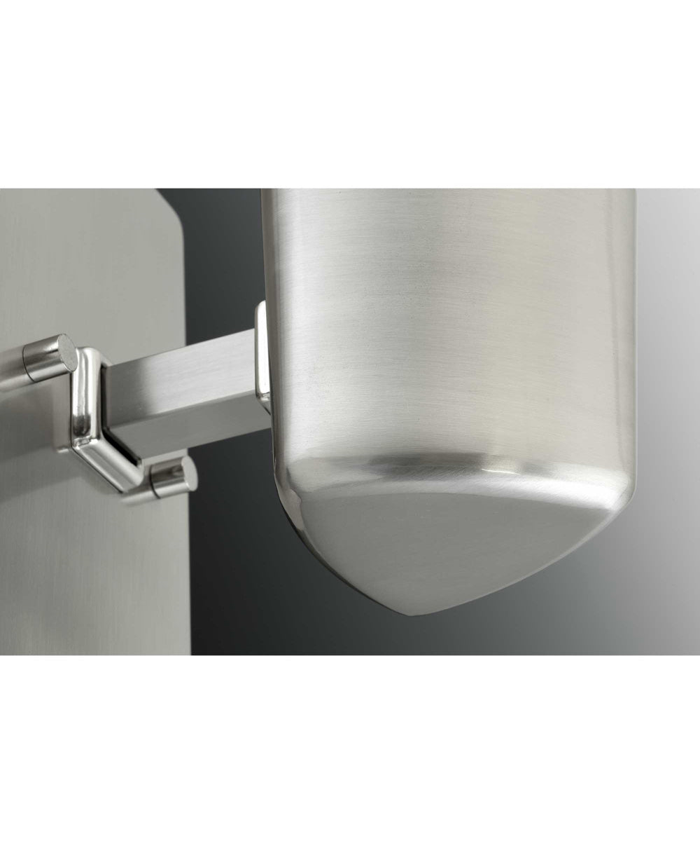 Zura 1-Light Etched Opal Glass Modern Bath Vanity Light Brushed Nickel