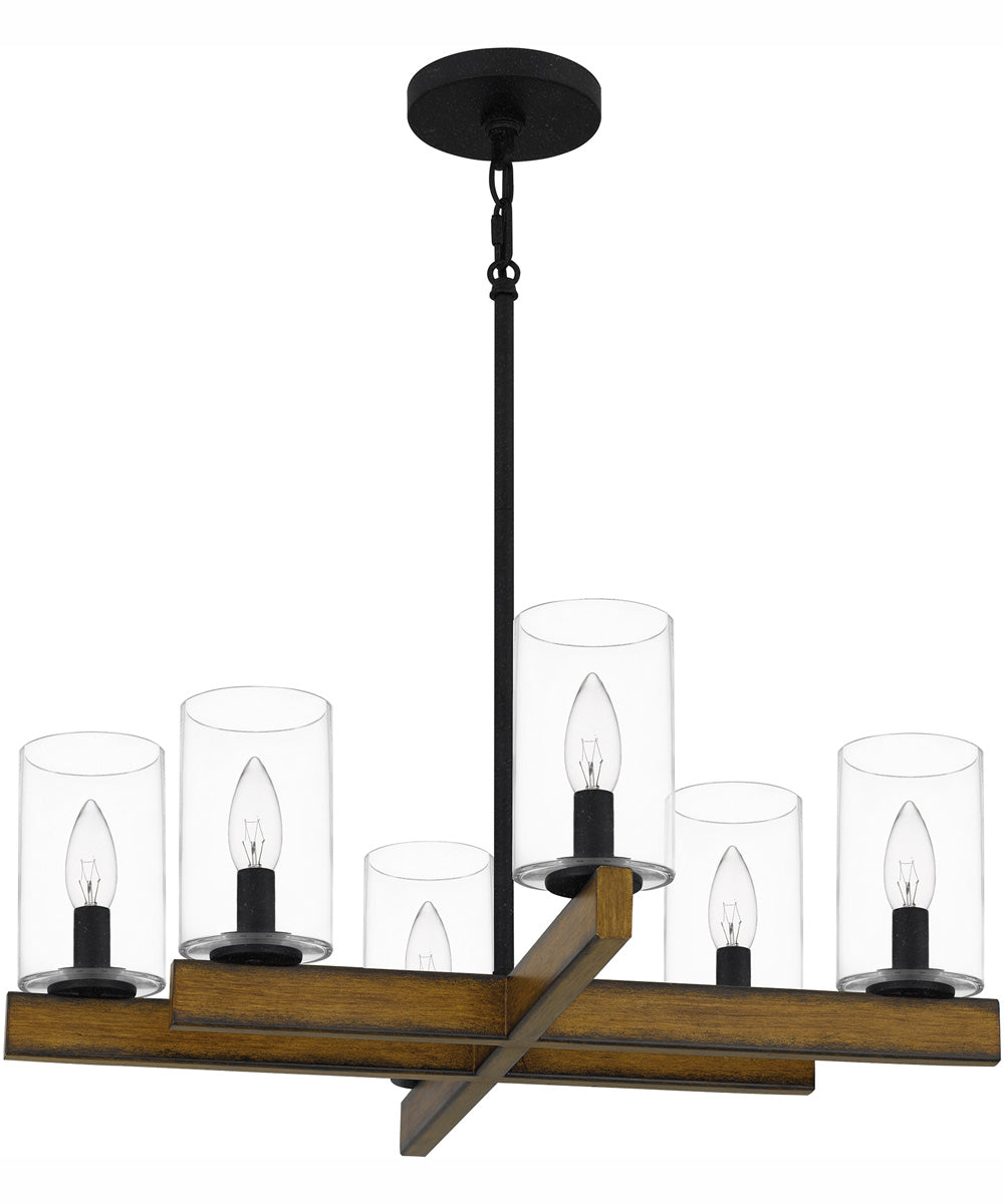 Warrington 6-light Chandelier Natural Iron