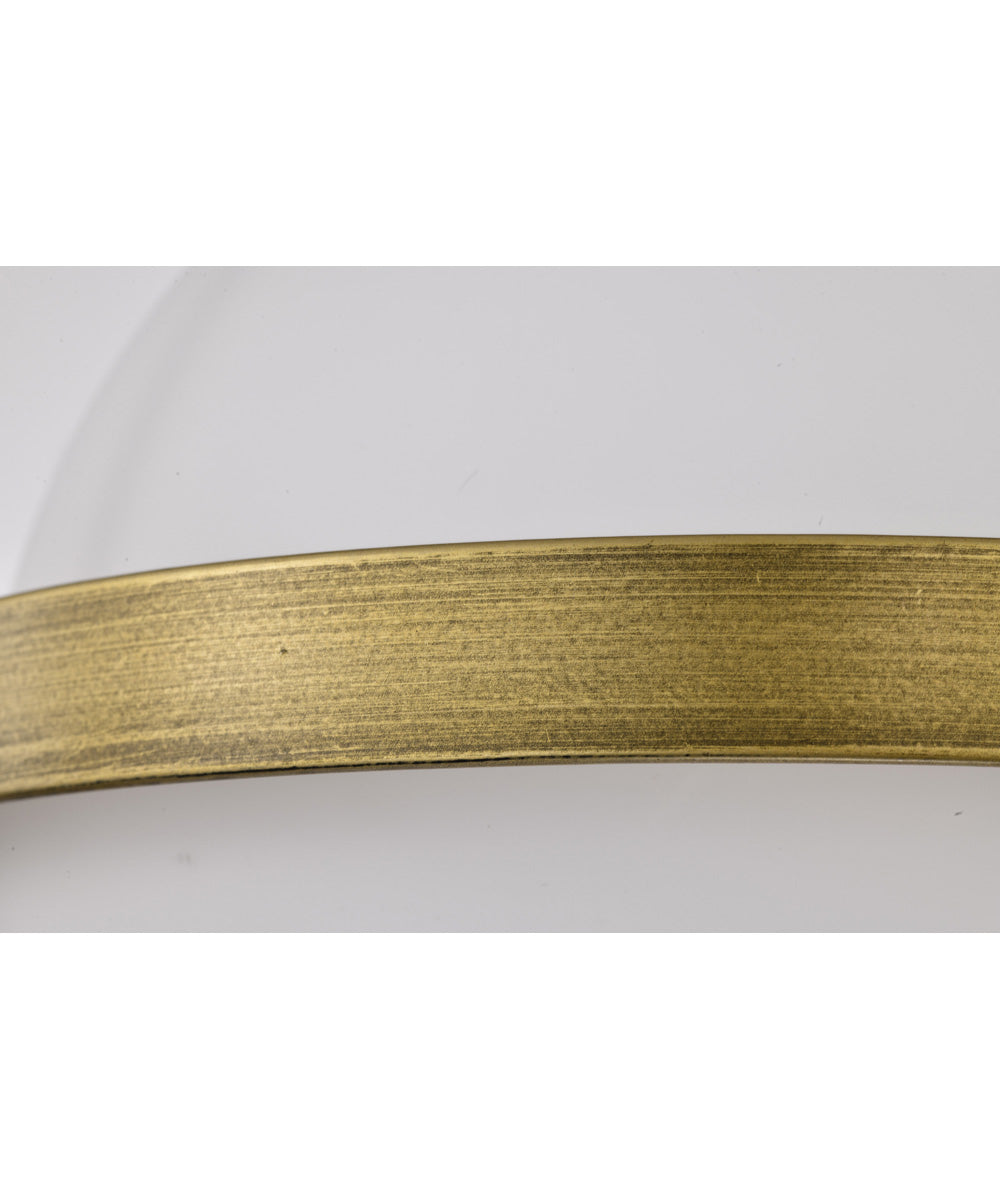 Lakeshore 1-Light Close-to-Ceiling Natural Brass