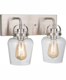 Trystan 2-Light Vanity Brushed Polished Nickel