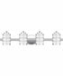 Hazlett Extra Large 4-light Bath Light Polished Chrome