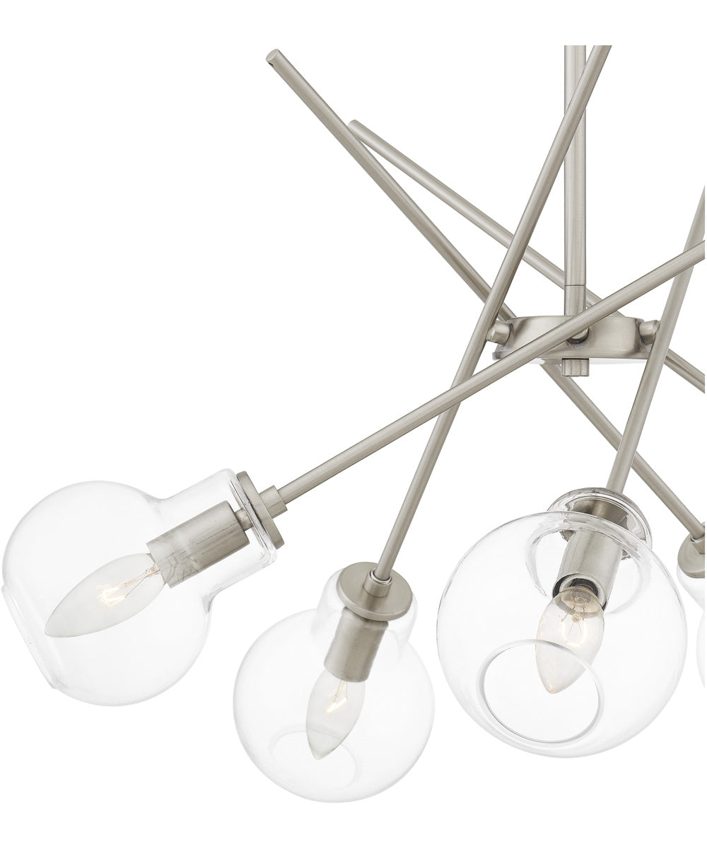 Asha 5-light Chandelier Brushed Nickel