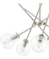 Asha 5-light Chandelier Brushed Nickel