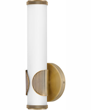 Femi LED-Light Small LED Vanity in Lacquered Brass
