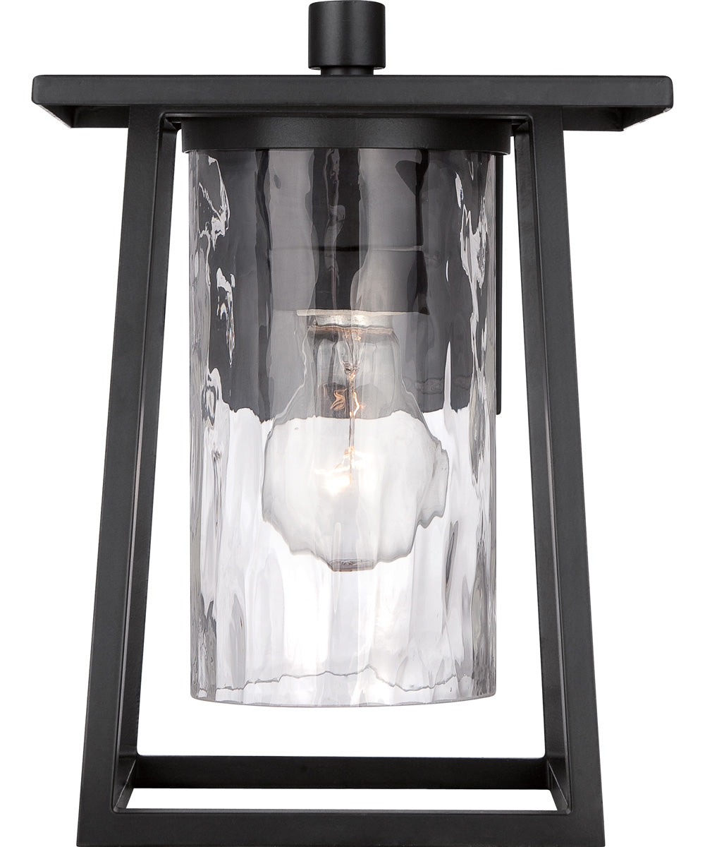 Lodge Medium 1-light Outdoor Wall Light Mystic Black