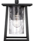 Lodge Medium 1-light Outdoor Wall Light Mystic Black