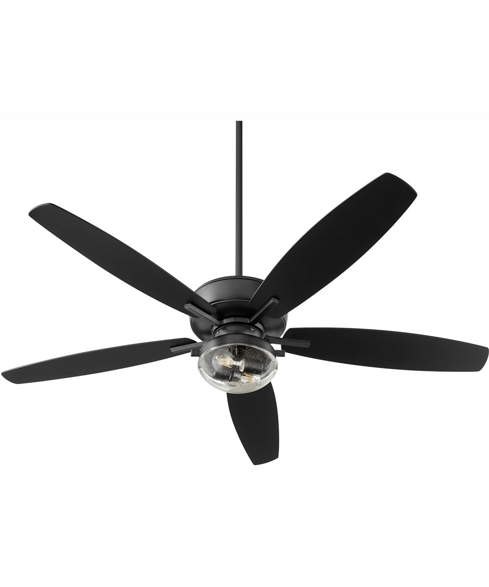 60" Breeze Patio 2-light LED Patio Indoor/Outdoor Ceiling Fan Textured Black