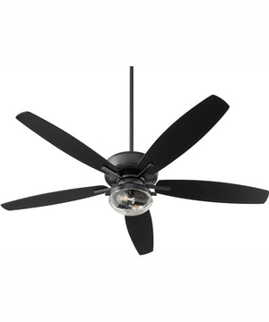 6" Breeze Patio 2-light LED Patio Indoor/Outdoor Ceiling Fan Textured Black