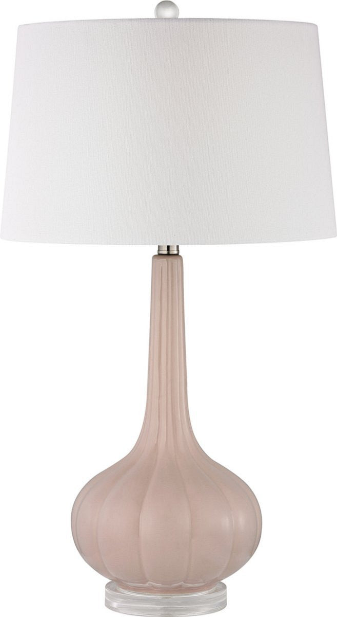 Dimond Abbey Lane 1 Light 3 Way Table Lamp Pastel Pink D2459