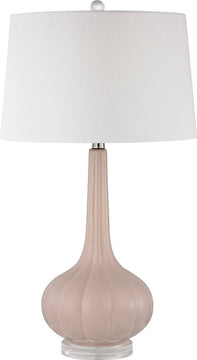 20"H Abbey Lane 1-Light 3-Way Table Lamp Pastel Pink