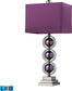 Dimond Alva 1 Light Led Table Lamp Purple Black Nickle D2232Led