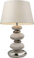 Dimond Mary Kate and Ashley Elemis 1-Light Table Lamp Chrome and Stone and Natural 39481