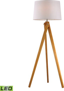 63"H 1-Light LED Tripod Floor Lamp