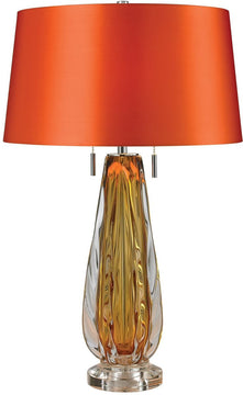 26"H Modena 2-Light LED Table Lamp Amber