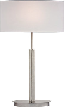 24"H Port Elizabeth 1-Light Table Lamp Satin Nickle