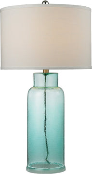 30"H 1-Light 3-Way Table Lamp Seafoam