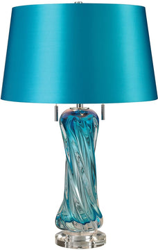 24"H Vergato 2-Light LED Table Lamp Blue