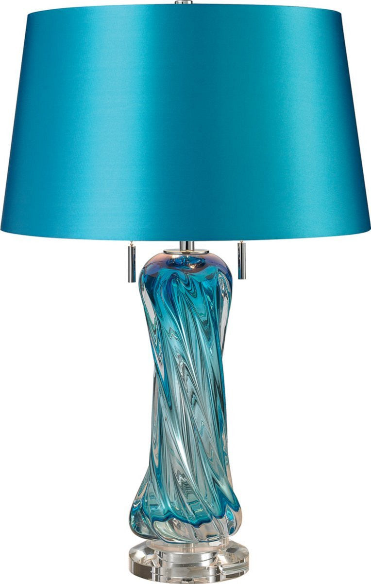 24"H Vergato 2-Light Table Lamp Blue