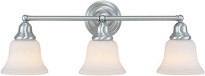 25"W Brockport 3-Light Vanity Strip Satin Nickel