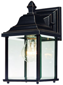 11"H Charleston 1-Light Exterior Outdoor Wall Antique Bronze