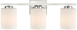 21"W Chloe 3-Light Bath Fixture Chrome
