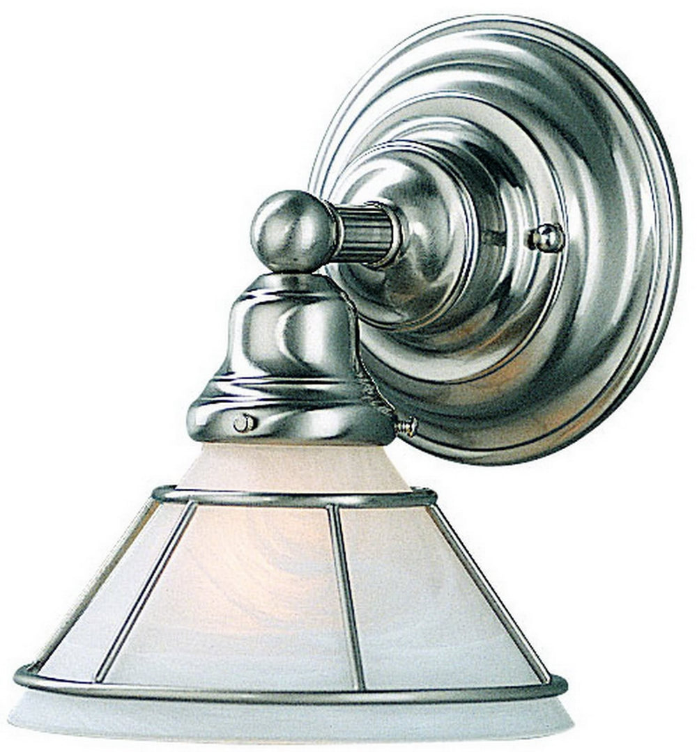 Dolan Designs Craftsman 1-Light Wall Sconce Satin Nickel 62909