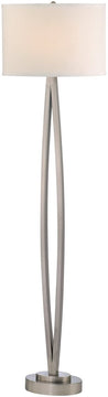 60"H 1-Light Floor Lamp Satin Nickel