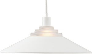 18"W Pinnacle 1-Light Pendant Matte White