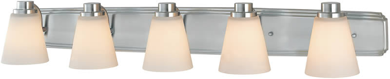 39"W Southport 5-Light Bath Satin Nickel